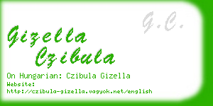 gizella czibula business card